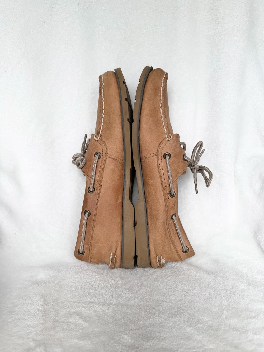 Sperry Top Sider Men's Size 10.5 M Brown Leather 2 Eye Casual Boat Shoes 0777894 - Picture 5 of 9